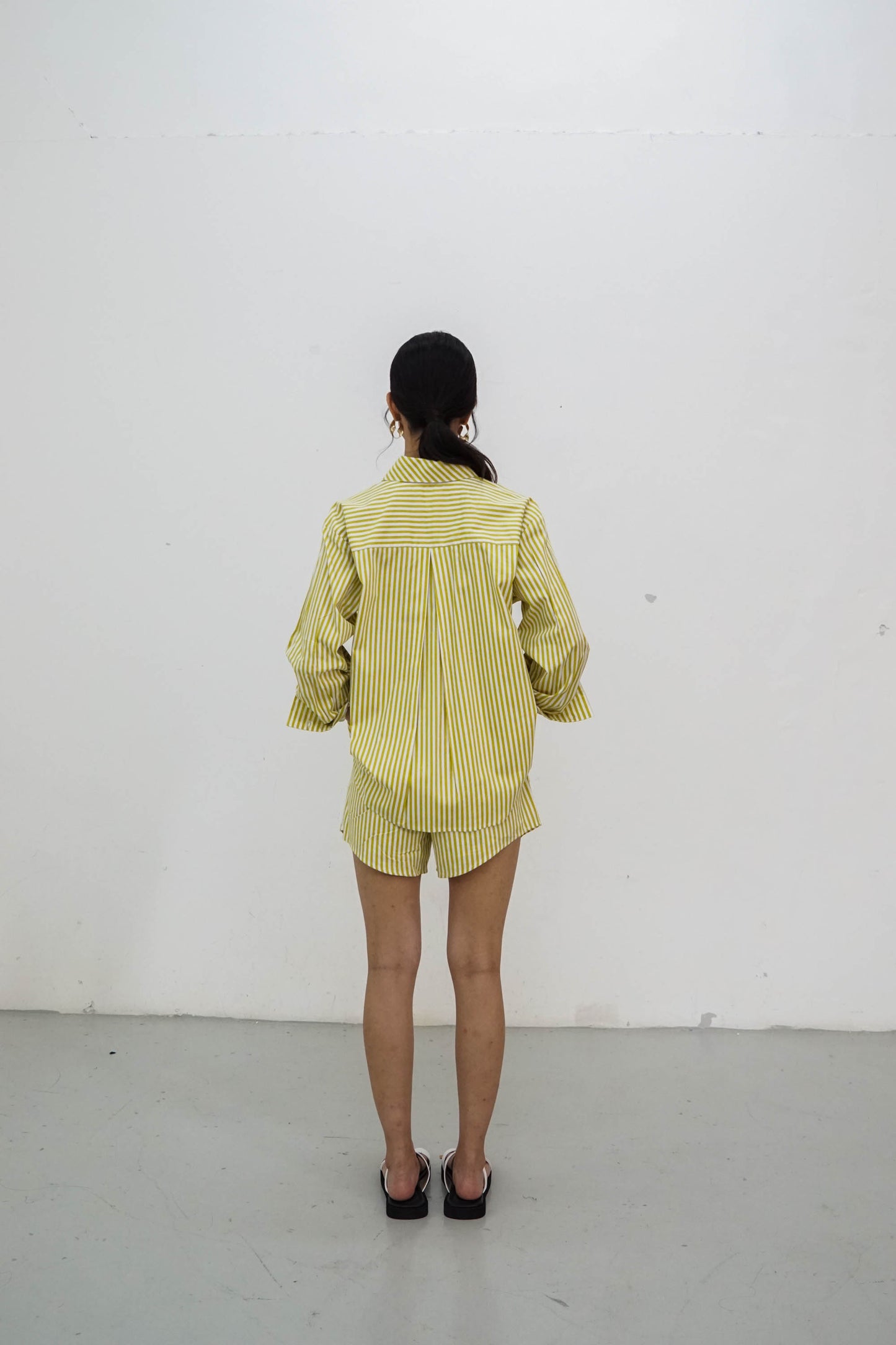 DEFECT SALE Millie Shirt - Yellow Stripes