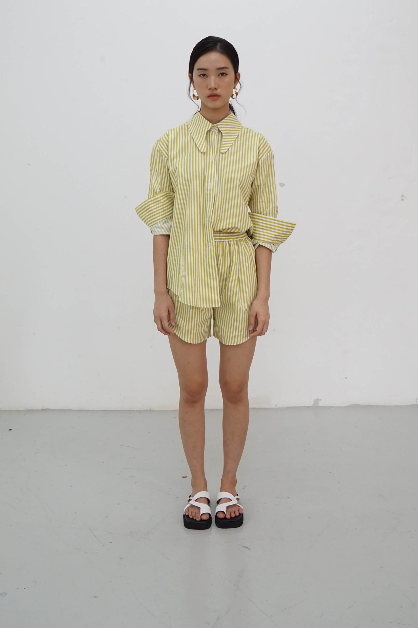 Brooke Short - Yellow Stripes