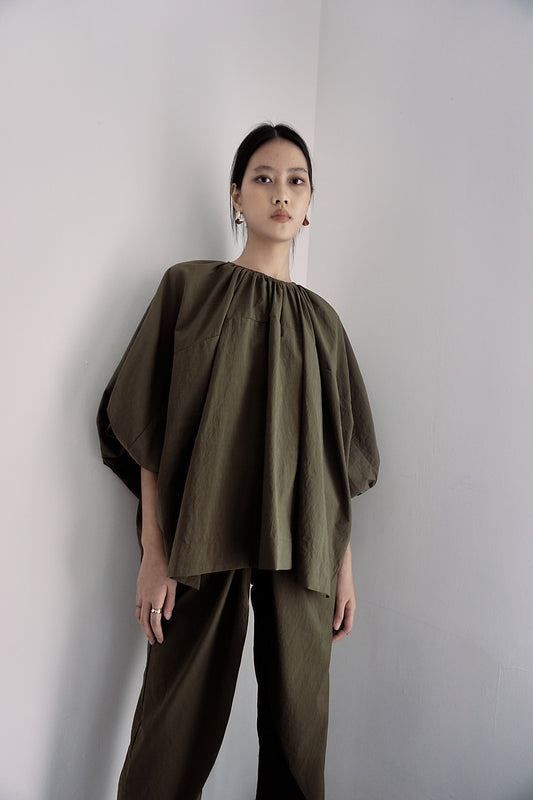 Anessa Top - Moss Green