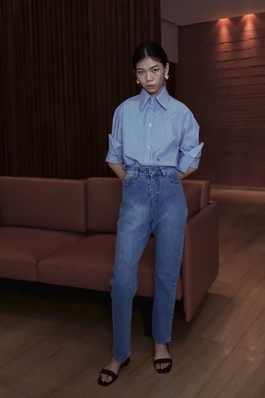 Ankle Length Jeans - Indigo Blue