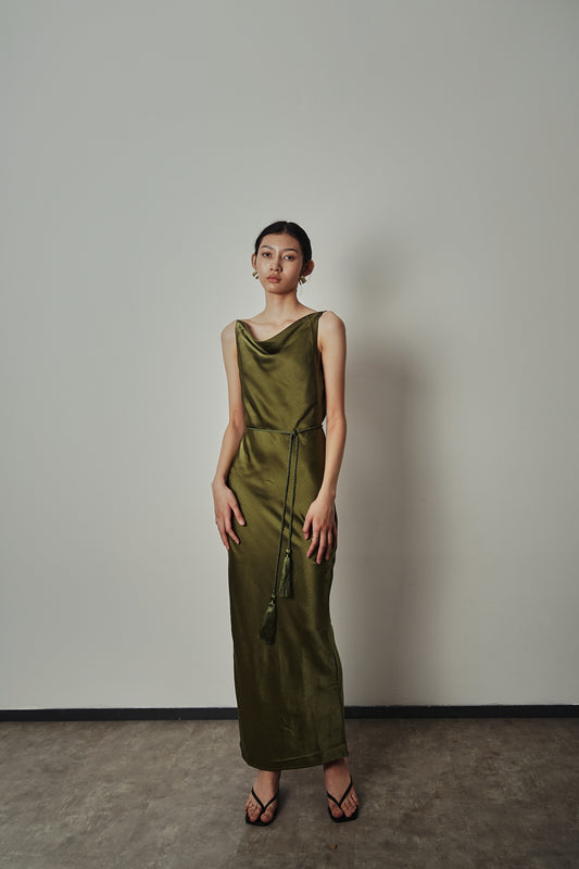 Esme Dress - Moss Green