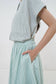 Merde Skirt - Mint Stripes