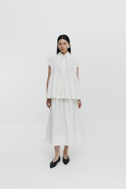 DEFECT SALE Kelly Top - Broken White