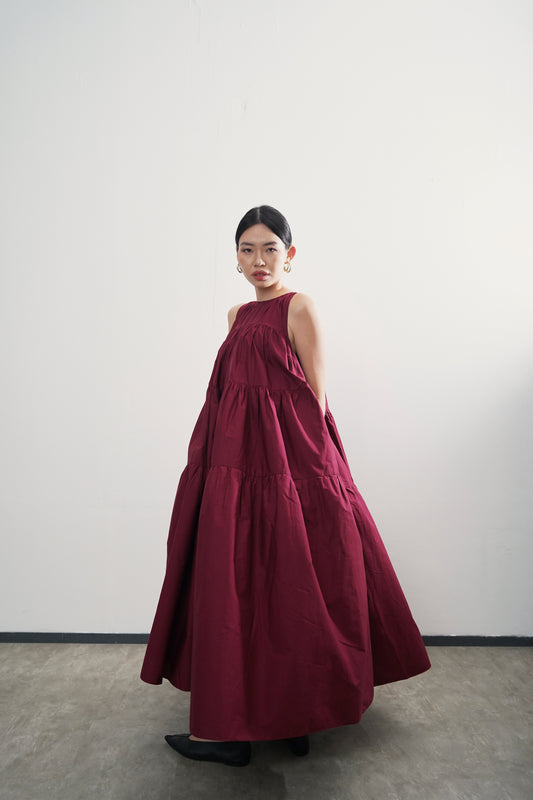 Joel Dress - Maroon