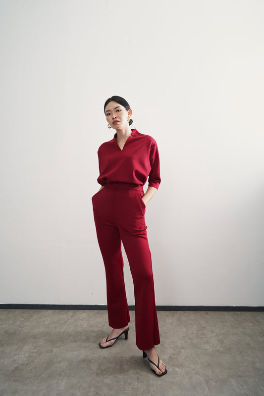 Dama Pants - Maroon