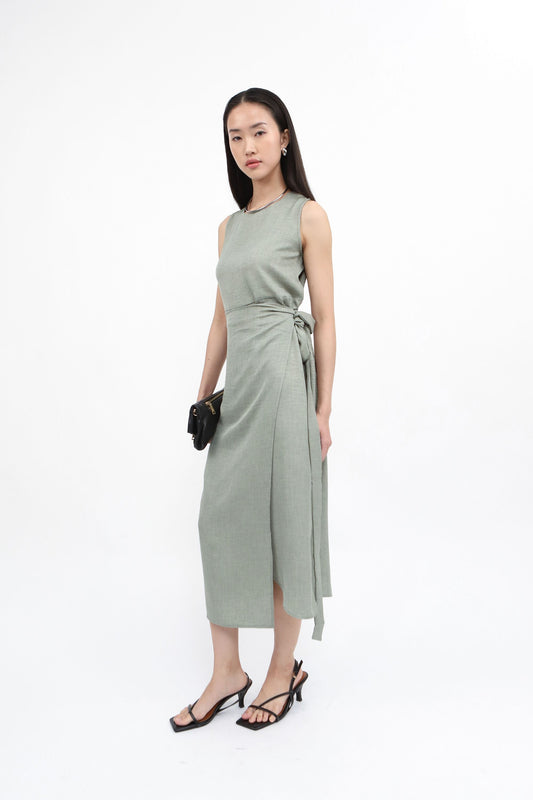 DEFECT SALE Babba Dress - Sage