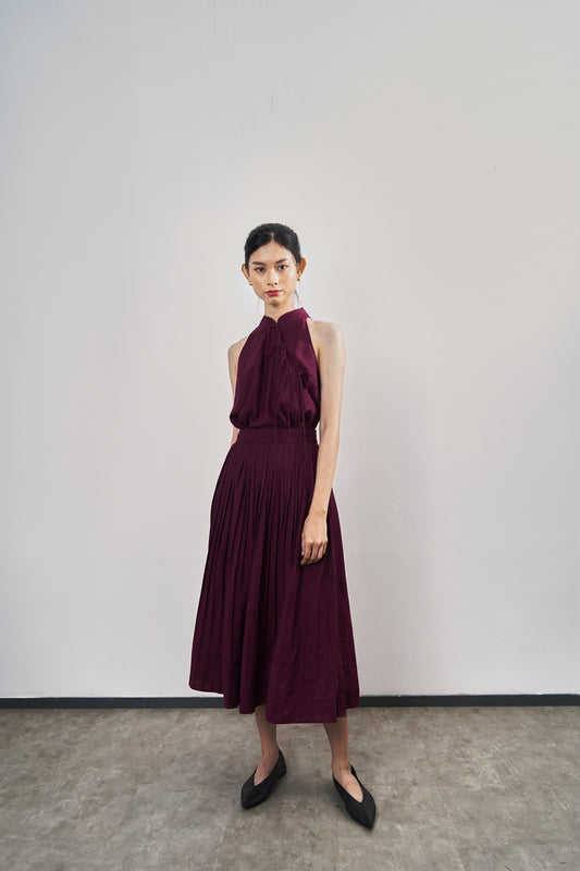 Fen Skirt - Maroon