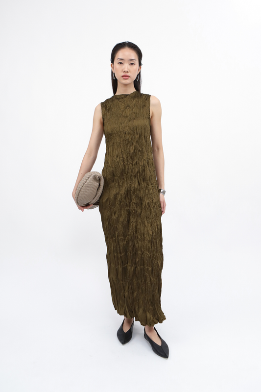Cecille Dress - Dark Olive