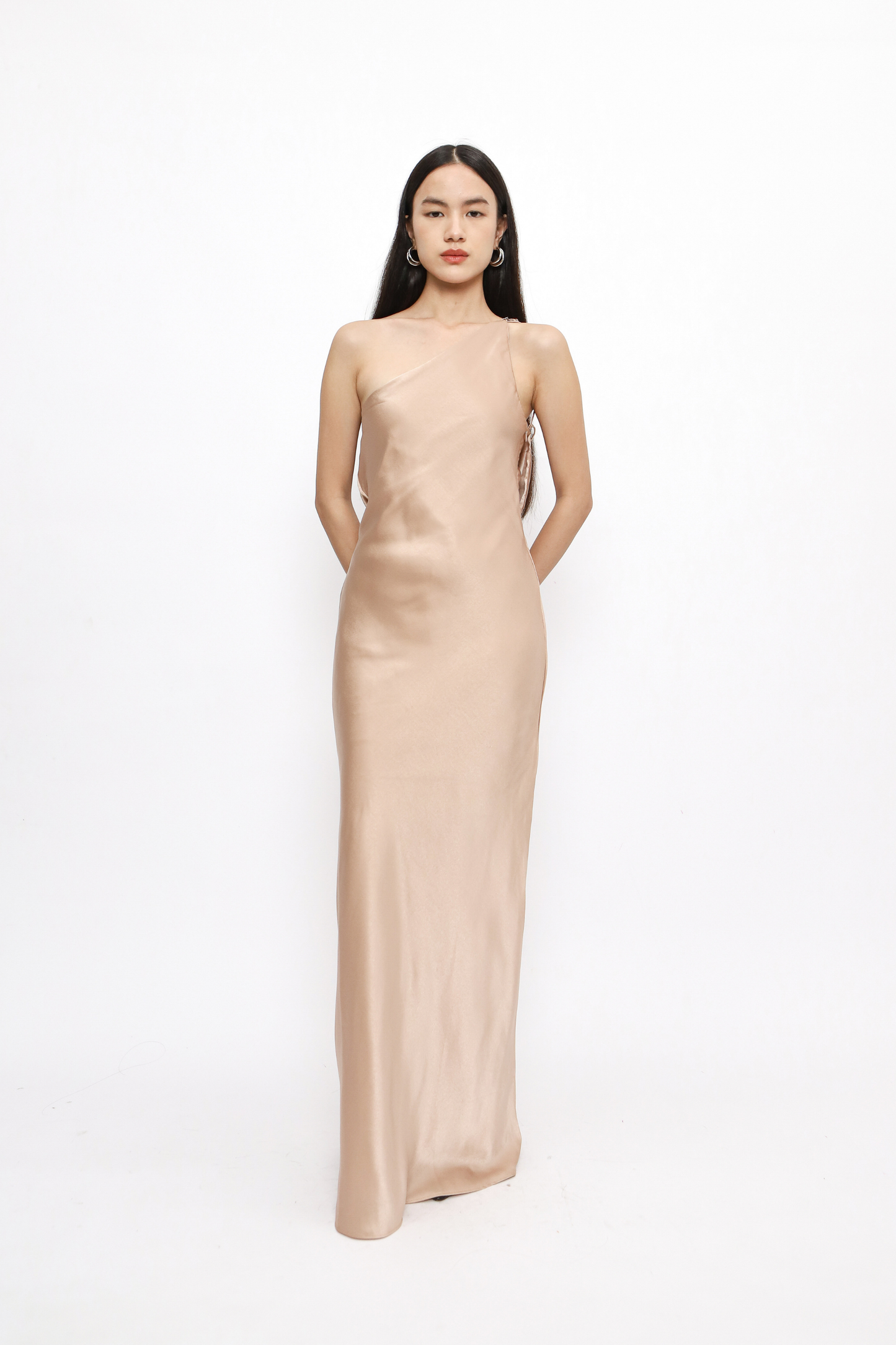 (PO) Celie Dress w Beads - Champagne