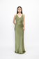 (PO) Clea Dress - Embellished Moss Green
