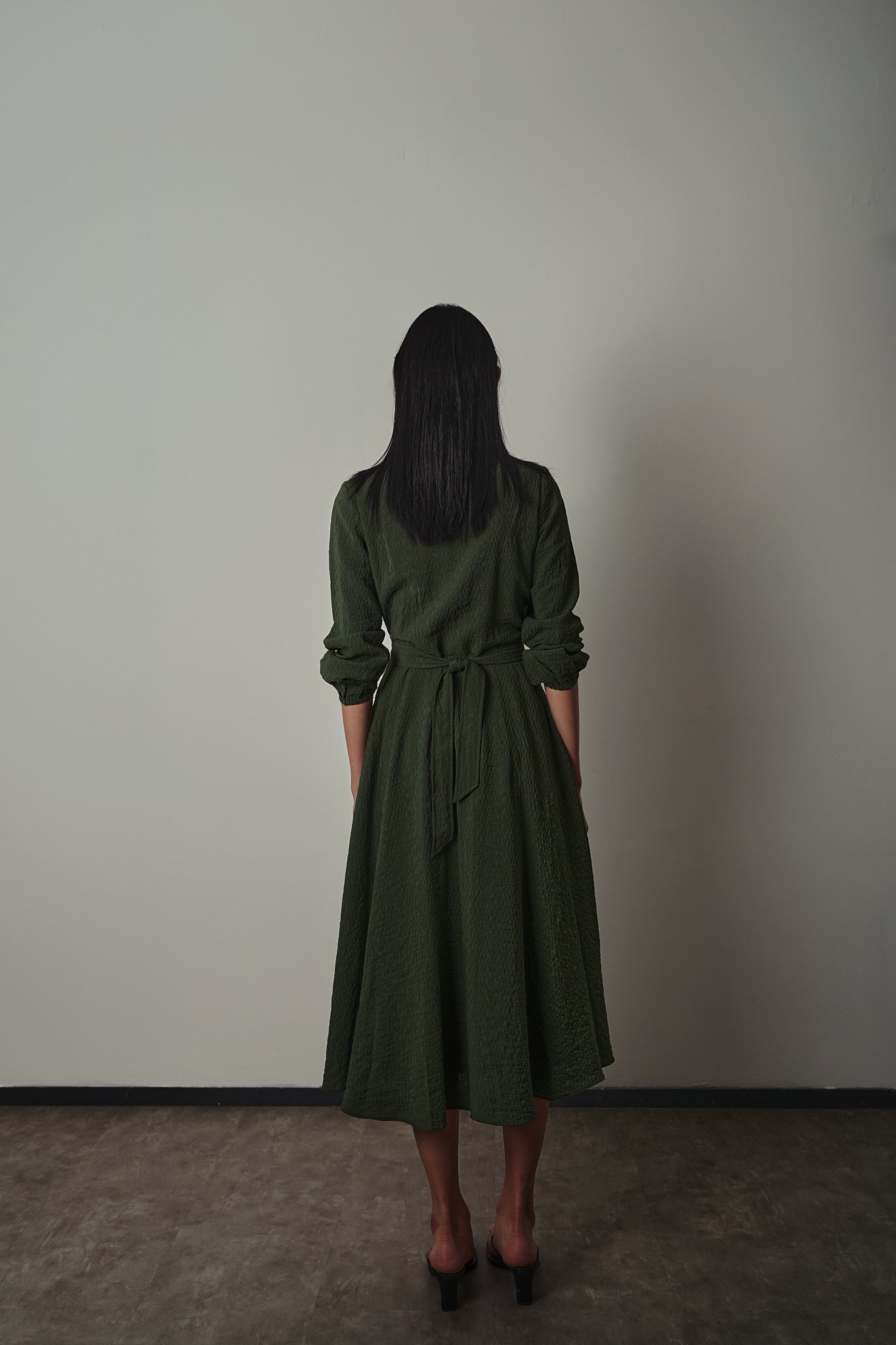 Hiru Dress - Pine Green