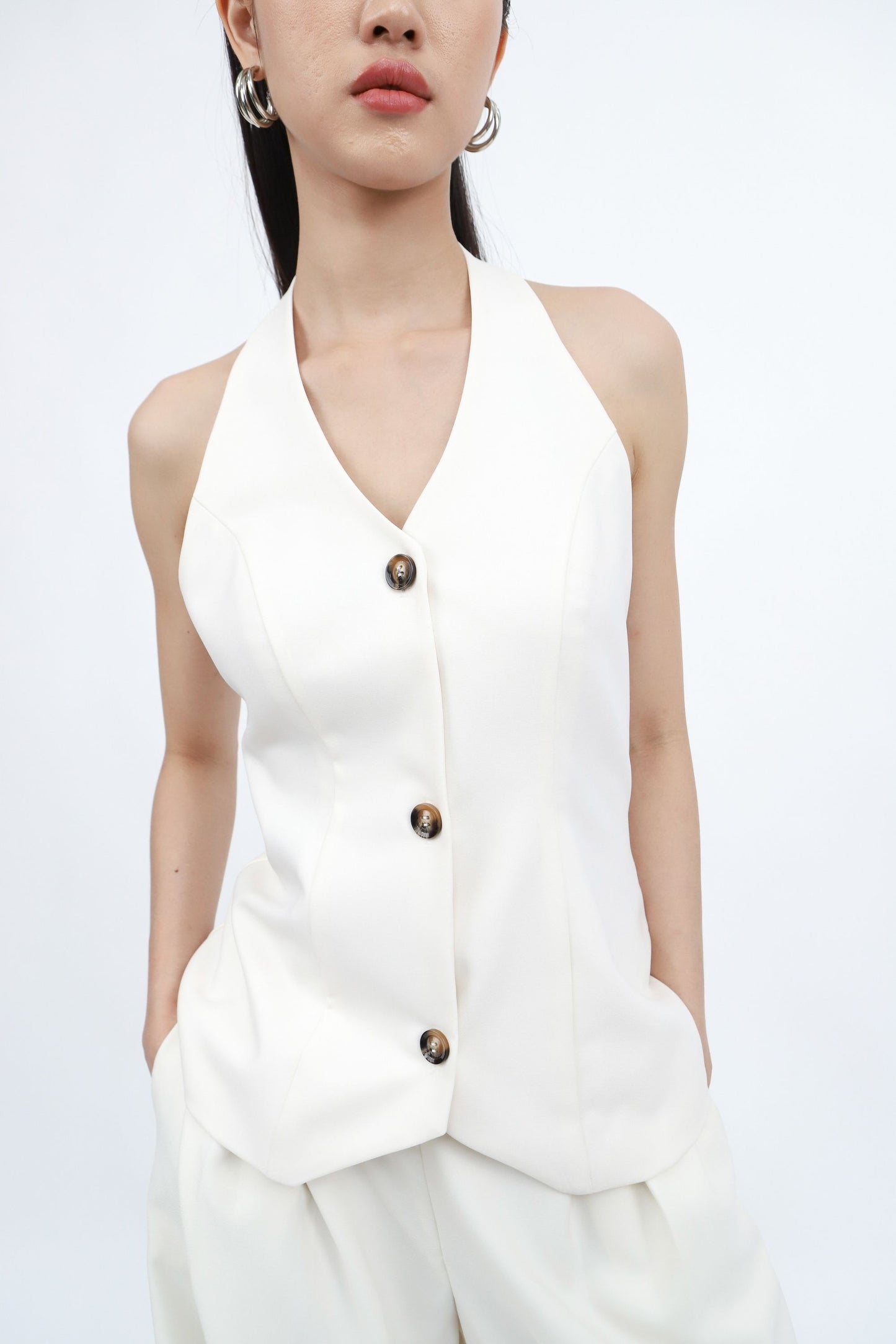 Abbey Vest - Ivory