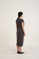 Akina Dress in Loose Linen - Dark Grey