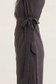 Akina Dress in Loose Linen - Dark Grey