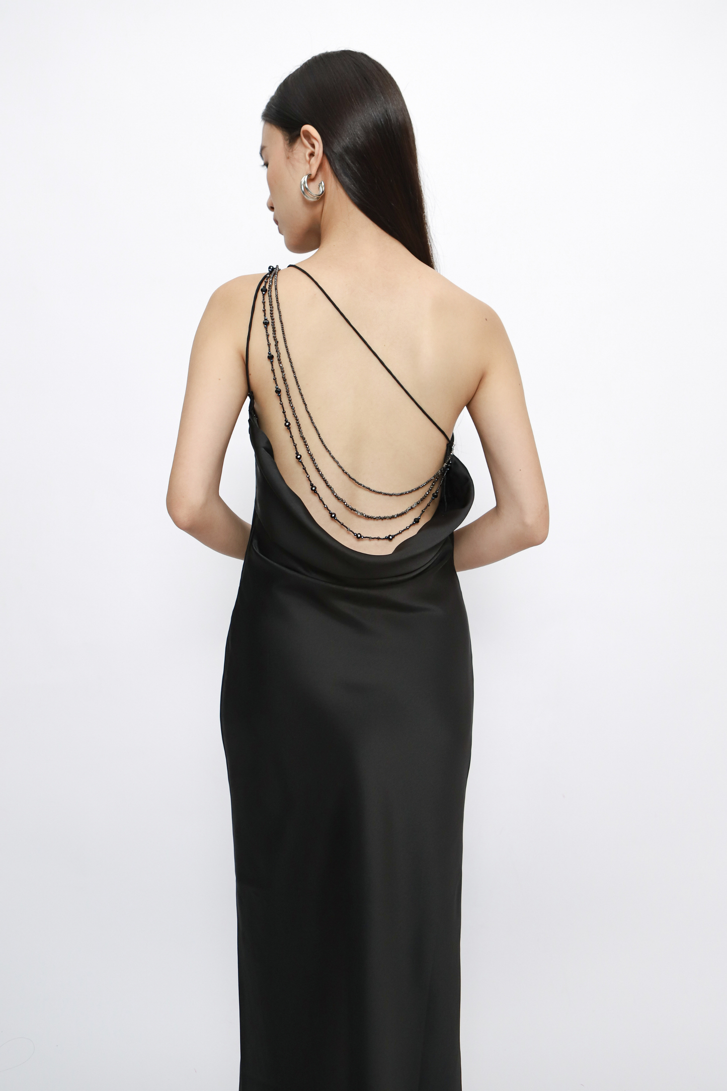 (PO) Celie Dress w Beads - Black