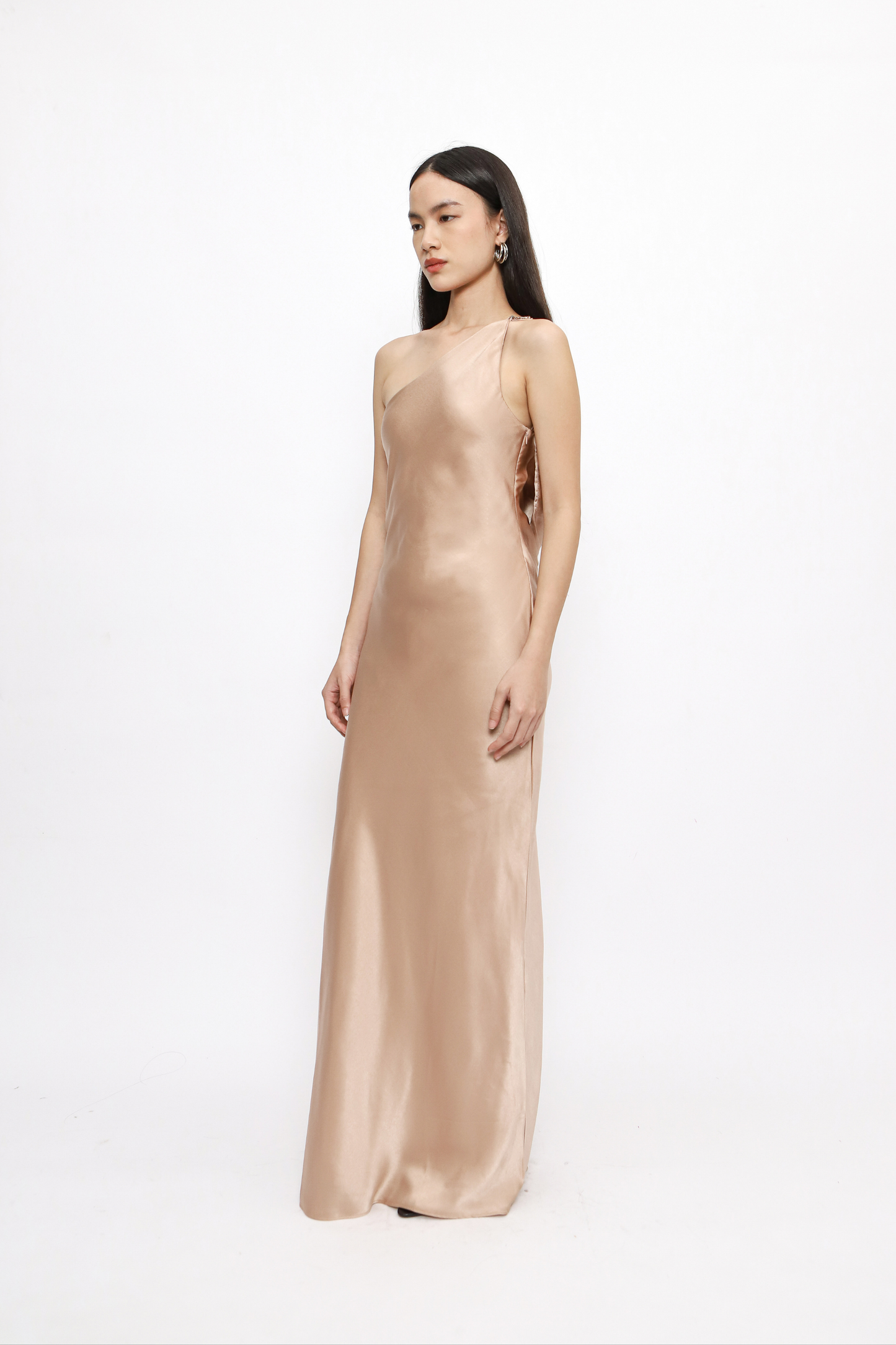 (PO) Celie Dress w Beads - Champagne