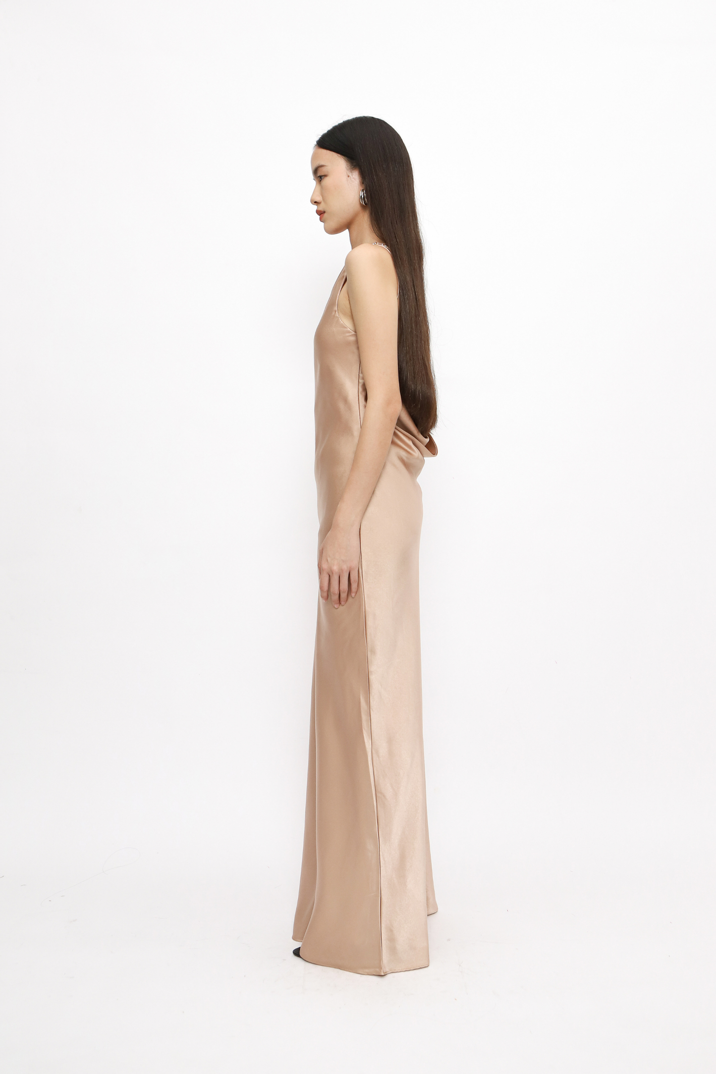 (PO) Celie Dress w Beads - Champagne