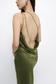 (PO) Celie Dress w Beads - Moss Green
