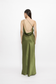 (PO) Celie Dress w Beads - Moss Green