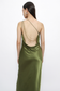 (PO) Celie Dress w Beads - Moss Green