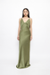 (PO) Clea Dress - Embellished Moss Green