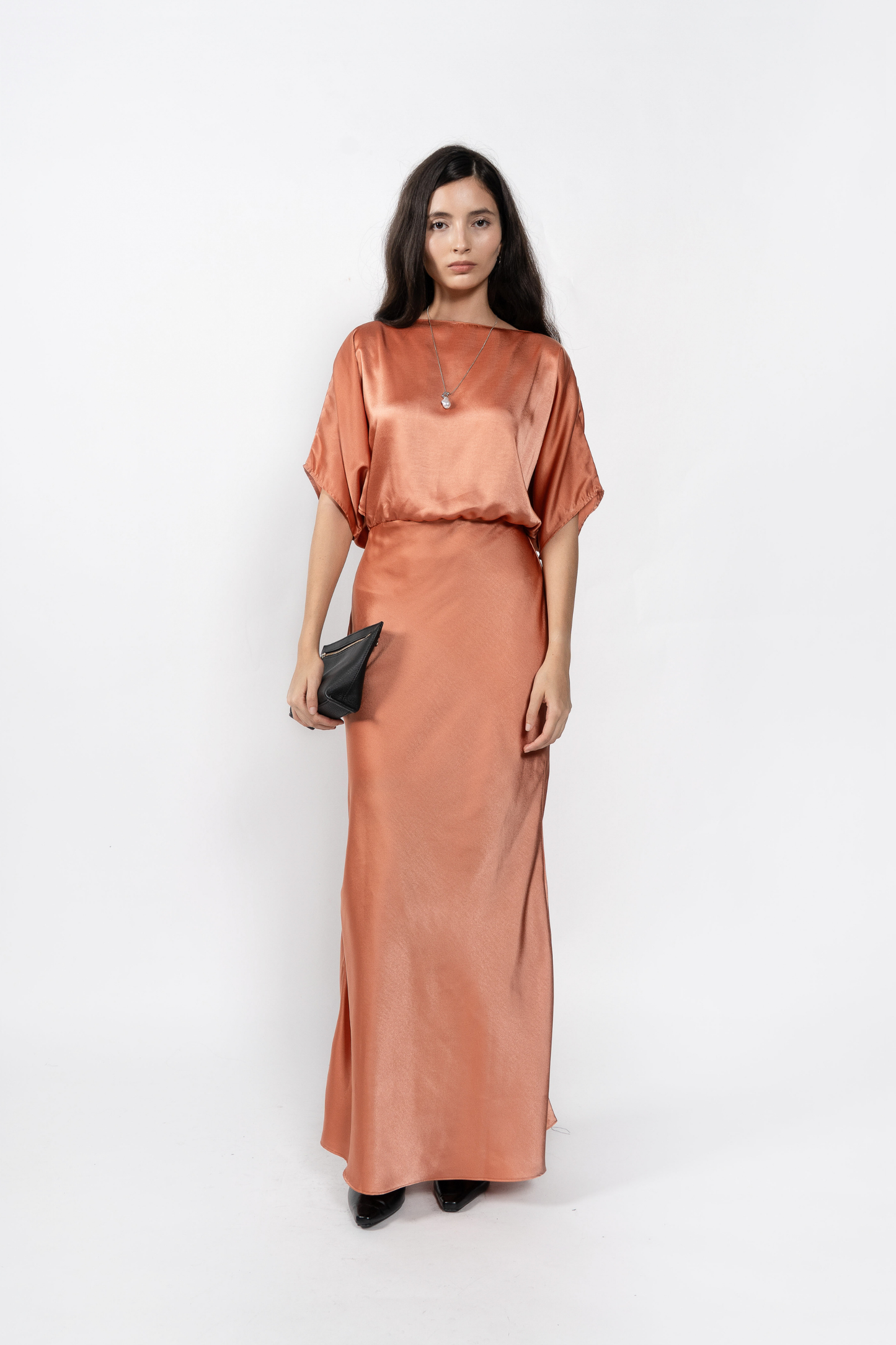 Elyse Dress - Coral