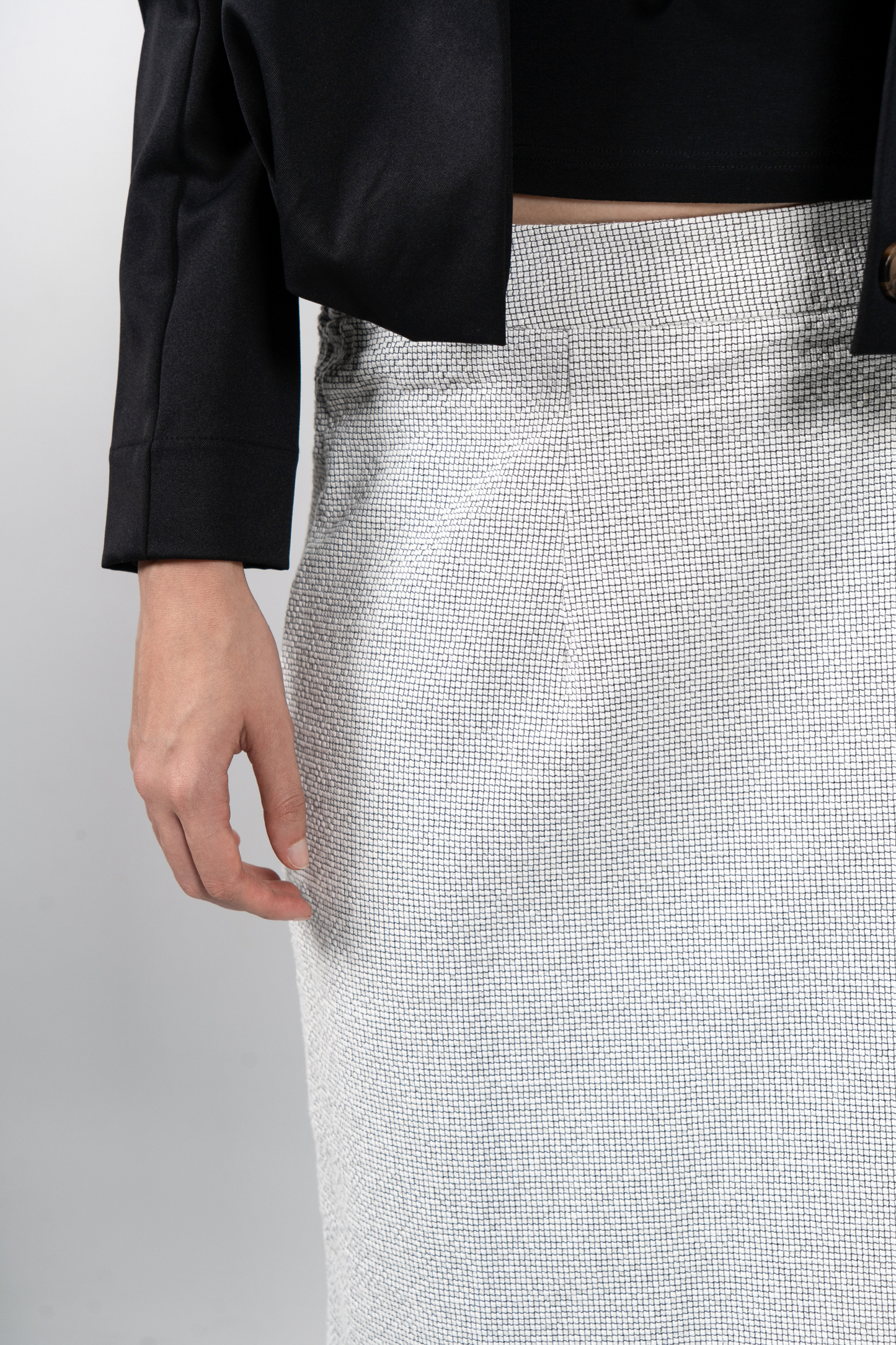 Kala Textured Skirt - White