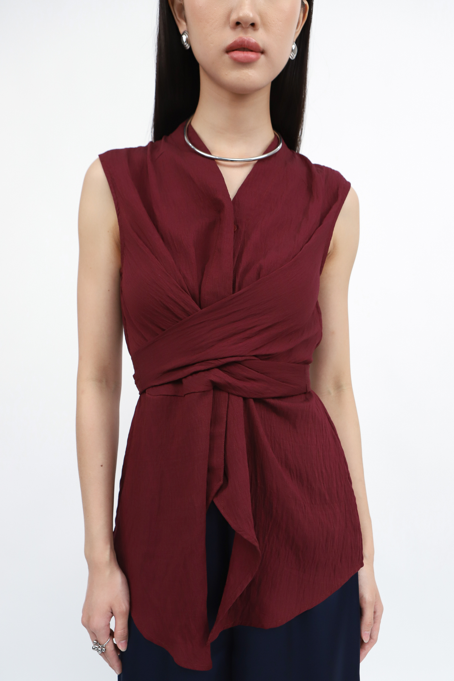 Loka Top - Maroon