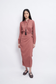 Sada Crinkle Dress - Brown
