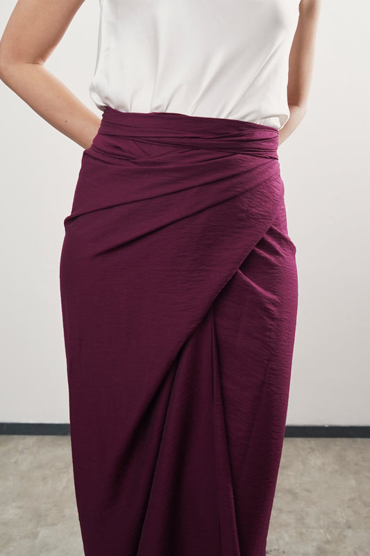 Moon Skirt - Maroon