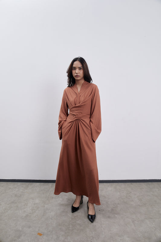 Ishta Dress - Brown