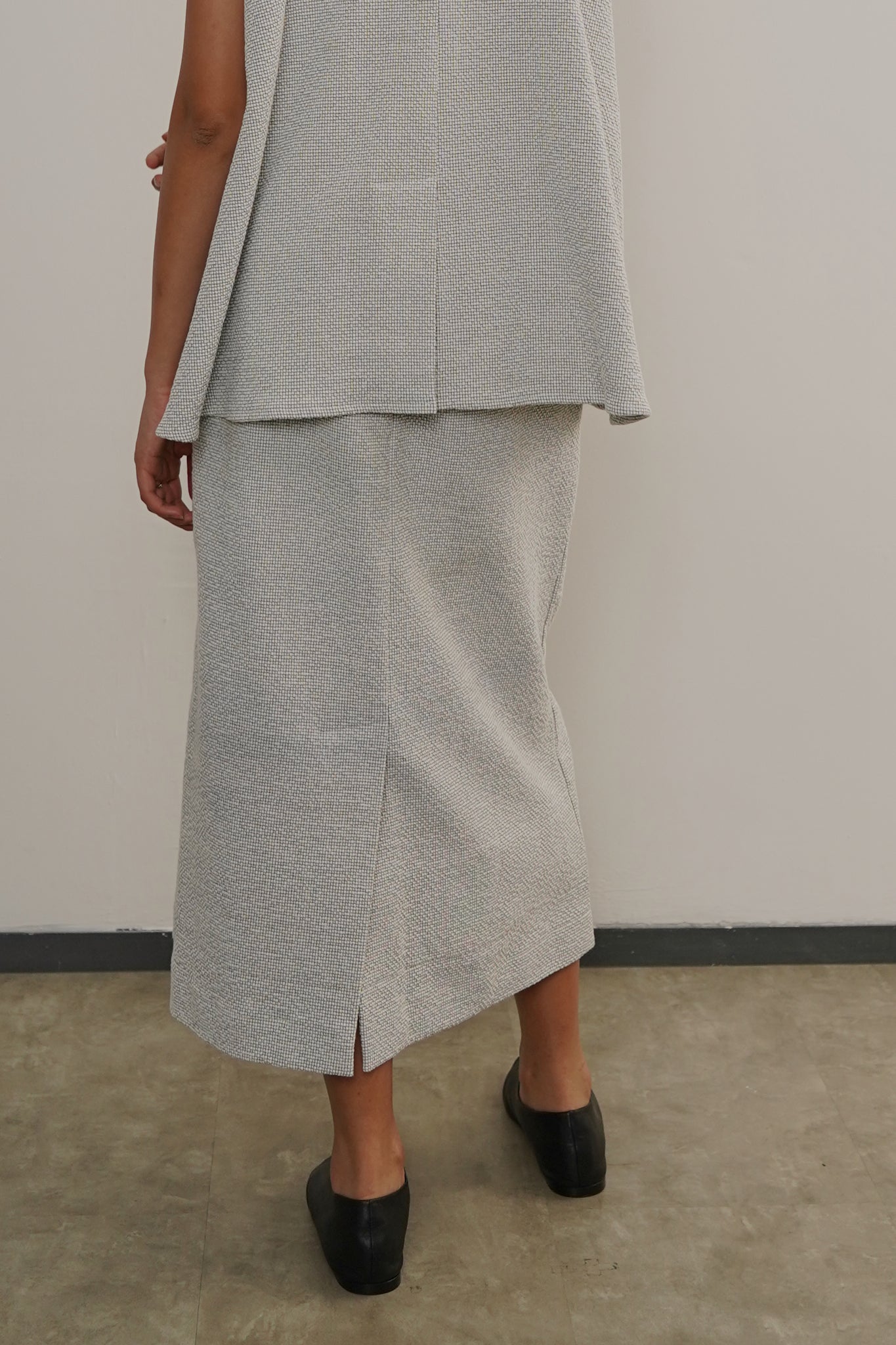 Kala Textured Skirt - White