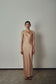 Esme Dress w Beads - Champagne