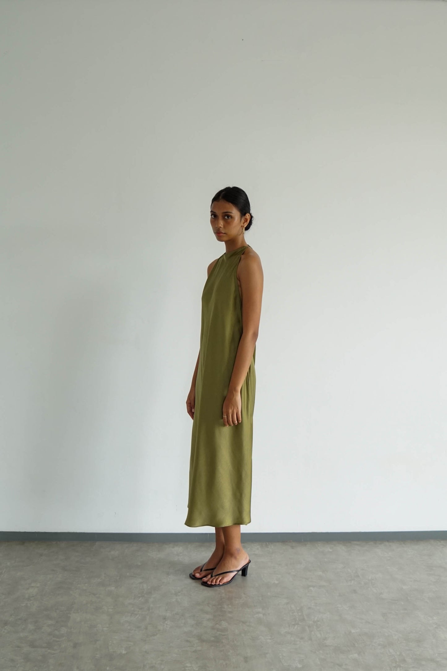 Odette Dress - Olive Green