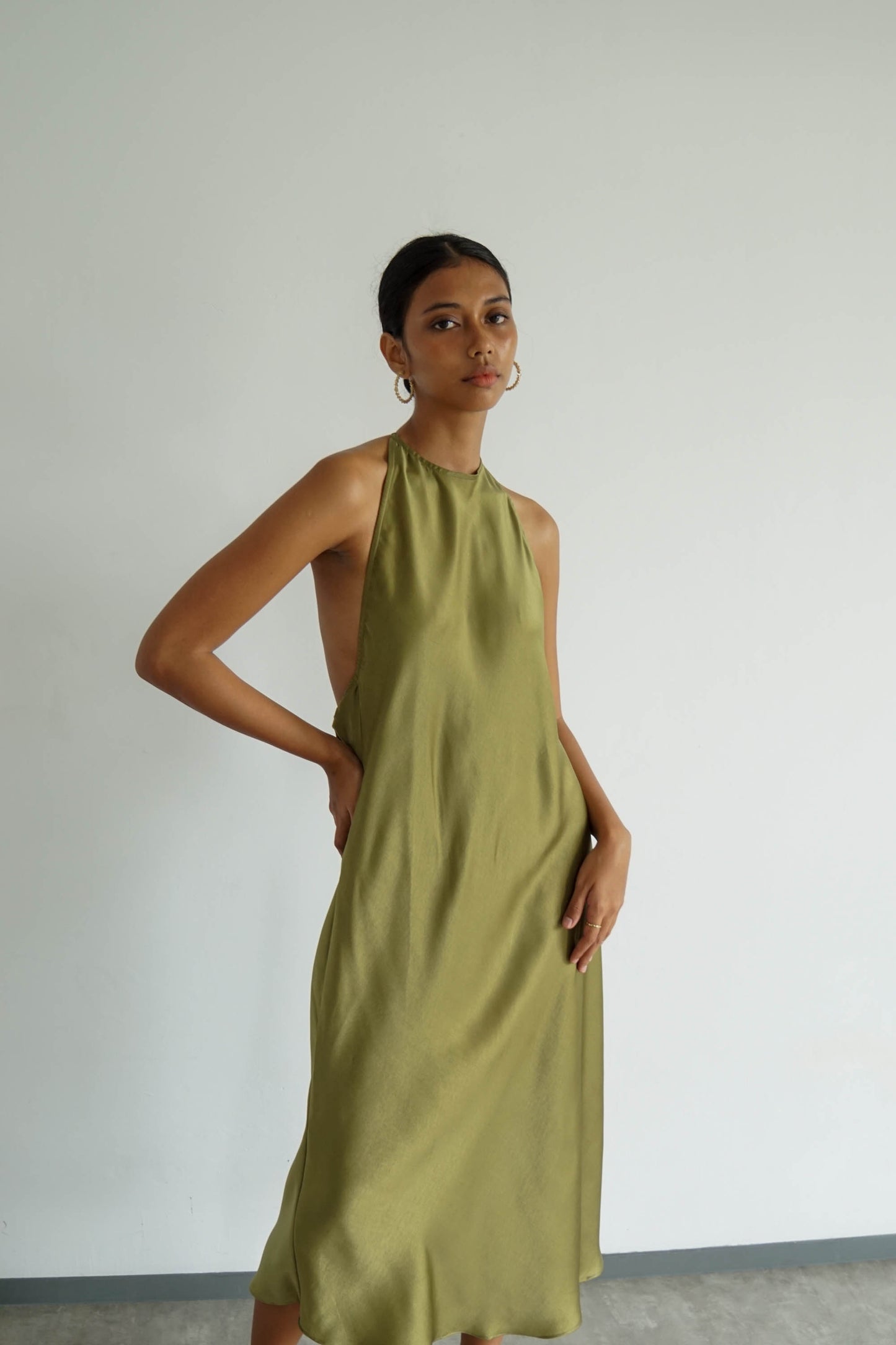 Odette Dress - Olive Green