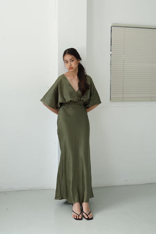 Lily Dress -  Moss Green