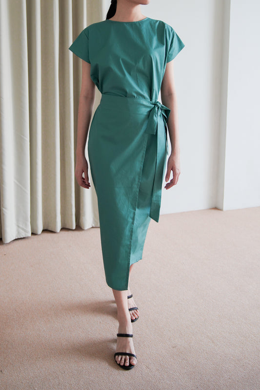 Akina Dress - Green Pine
