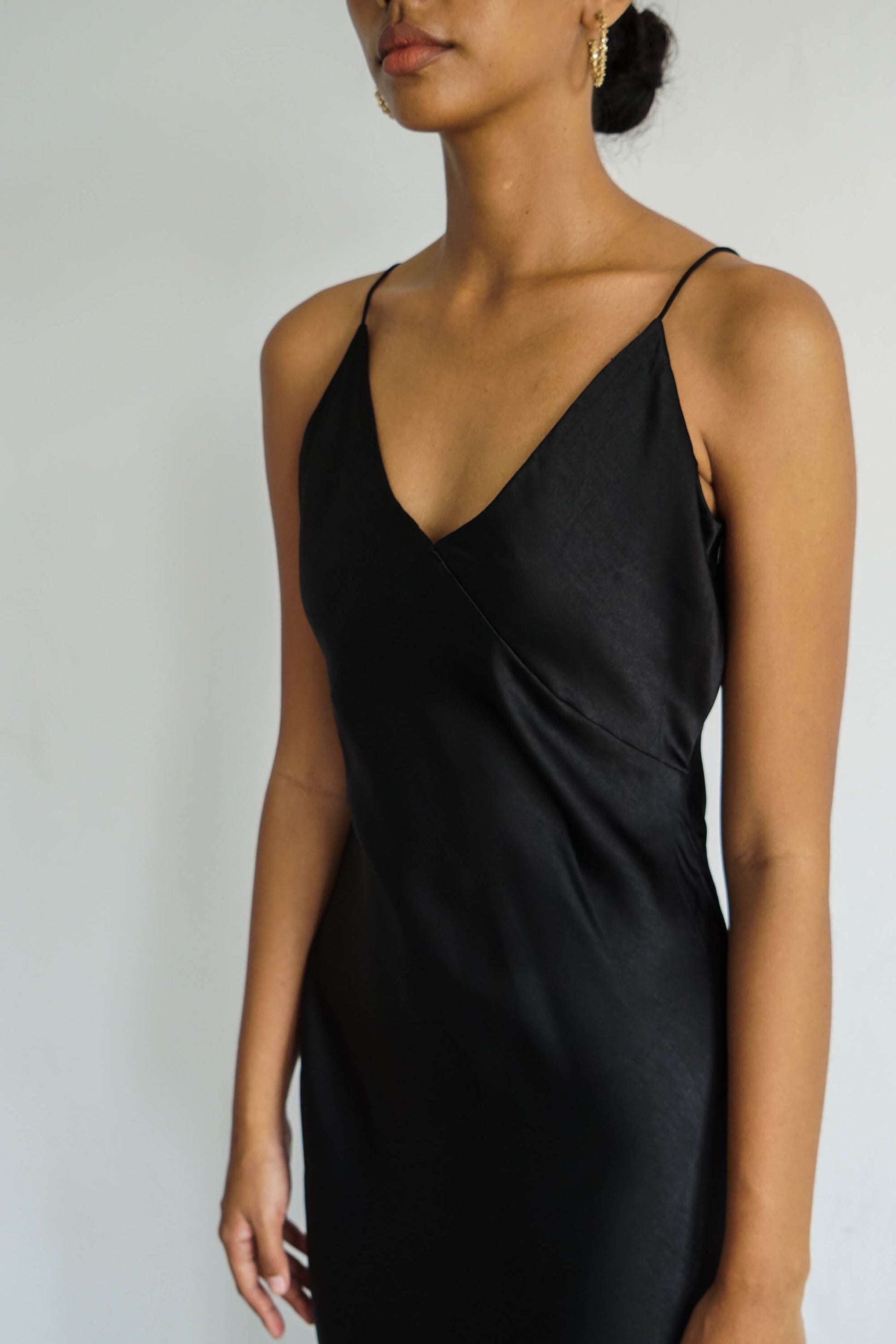 Low cut slip dress sales