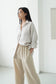 Oversized Linen Shirt - Cream