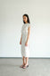 Akina Dress in Loose Linen - Broken White