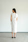 Akina Dress in Loose Linen - Broken White