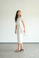 Akina Dress in Loose Linen - Broken White