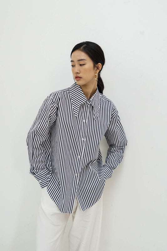 Millie Shirt - Black Stripes