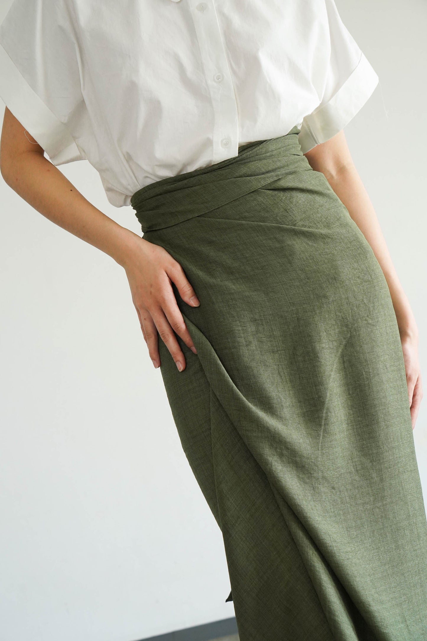 Moon Skirt - Moss Green
