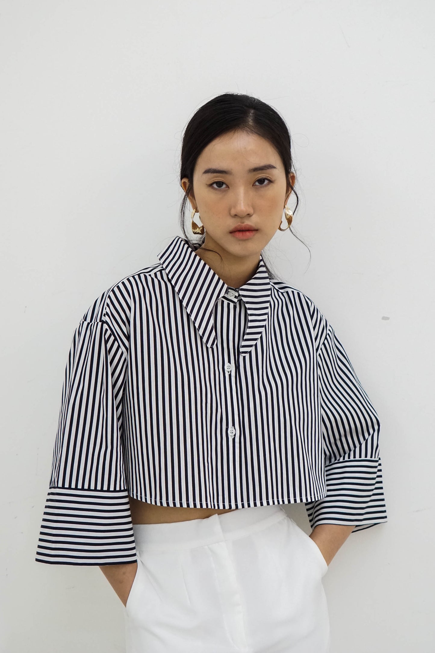 Namara Shirt - Black Stripes