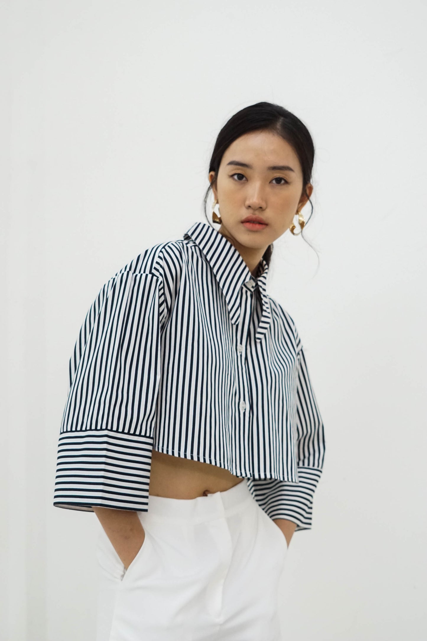 Namara Shirt - Black Stripes