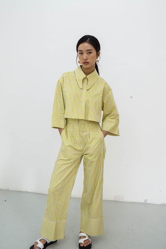 Namara Shirt - Yellow Stripes
