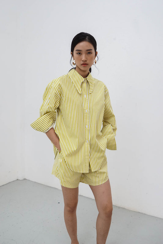 Millie Shirt - Yellow Stripes