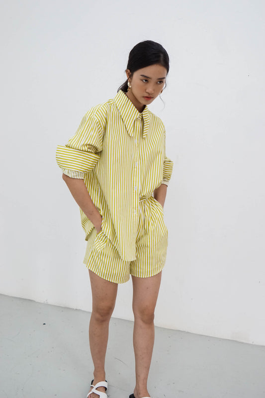 Millie Shirt - Yellow Stripes