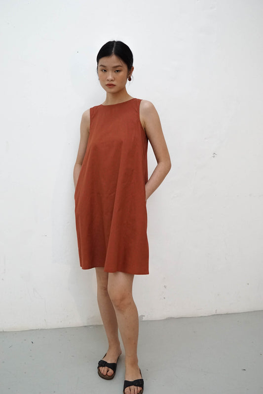 Eiko Dress - Brown